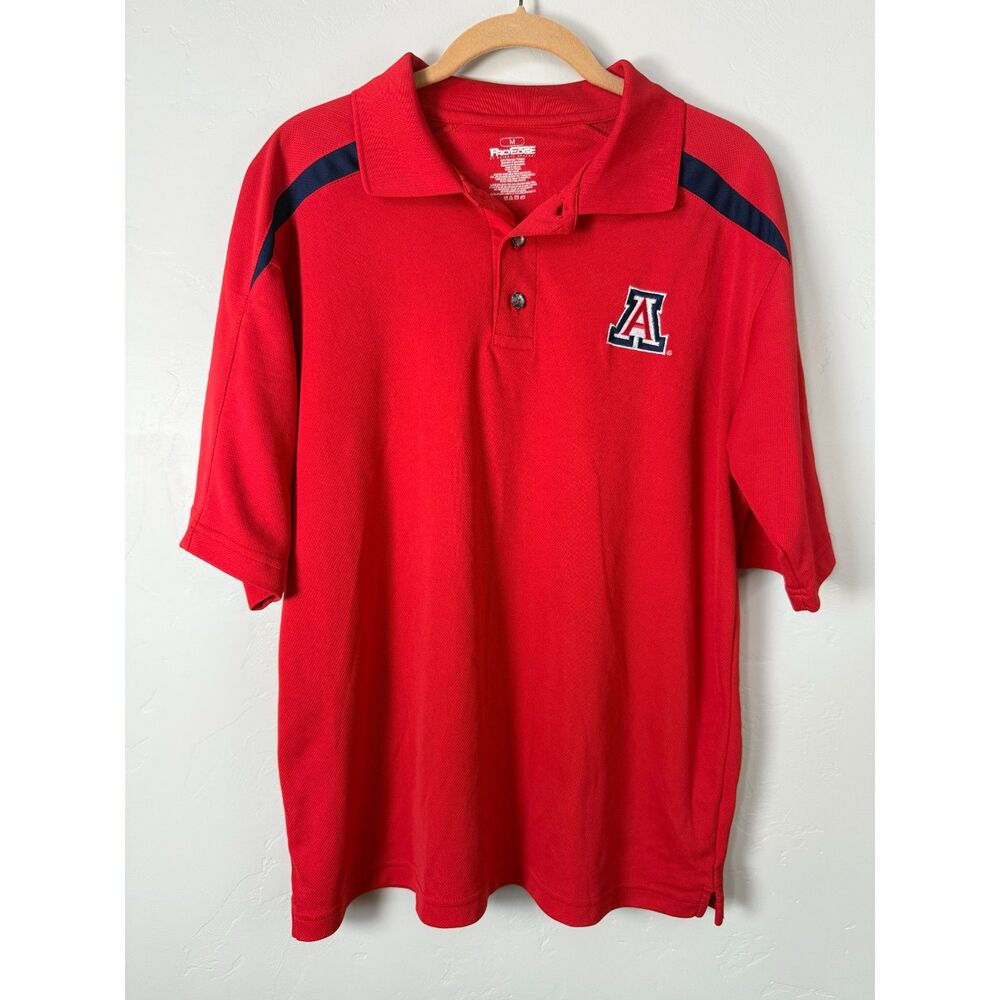 Arizona Wildcats Polo Shirt Mens Medium Red ProEdge Knights Apparel NCAA Golf